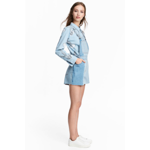 Напівкомбінезон джинсовий H&amp;M 4989906RP12 36 Блакитний (PS2030000034918) ТОП в Ужгороді