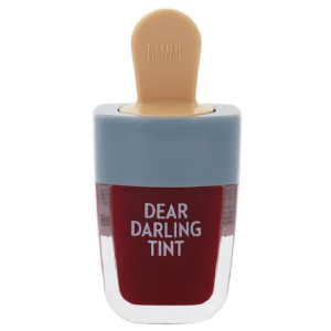 Увлажняющий гелевый тинт для губ Etude House Dear Darling Water Gel Tint Ice Cream PK004 Red Bean Red 4.5 г (8809667985260) ТОП в Ужгороде