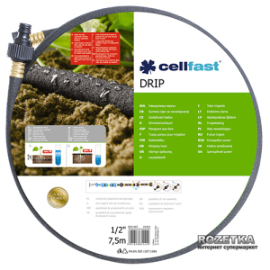 Шланг, що сочиться Cellfast Drip для краплинного поливу 7.5 м 1/2" (19-001) в Ужгороді