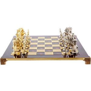 Шахматы Manopoulos Греко-римские, латунь, в деревянном футляре, красный, 44 х 44 см, 5.9 кг (S11RED) лучшая модель в Ужгороде