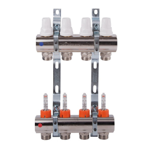 Коллектор Icma 1" 4 выхода, с расходомером №K013 лучшая модель в Ужгороде