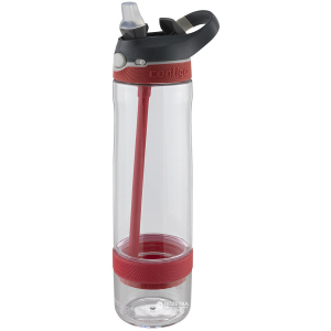 Бутылка для воды Contigo Ashland Infuser Watermelon 760 мл Красная/Серая (72912) лучшая модель в Ужгороде