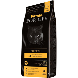 Сухой корм для кошек Fitmin Cat For Life Chicken - 8 кг (8595237014842) лучшая модель в Ужгороде