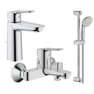 Набір змішувачів для ванни Grohe BauEdge M 3в1 123367M (23758000+32820000+27598001) краща модель в Ужгороді