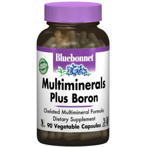 Мінерали Bluebonnet Nutrition Мультимінеральнали + Бор із Залізом 90 гелевих капсул (743715002104) ТОП в Ужгороді