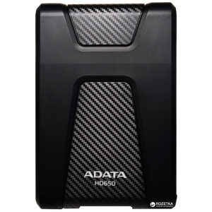 Жесткий диск ADATA DashDrive Durable HD650 1TB AHD650-1TU31-CBK 2.5" USB 3.1 External Black надежный