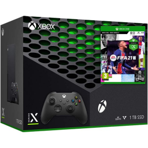 Microsoft Xbox Series X 1Tb + FIFA 21 (російська версія) + дод. Wireless Controller with Bluetooth (Carbon Black) ТОП в Ужгороді