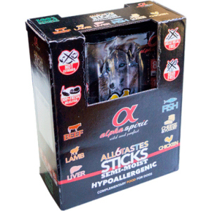 Напіввологі ласощі для собак Alpha Spirit sticks all 6 tastes in one 24 шт 240 г (as53024) (8437013576949) краща модель в Ужгороді