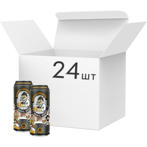 Упаковка пива Onkel Weber Bayerisch Schwarzbier тёмное фильтрованное 4.9% 0.5 х 24 шт (4016762007030)