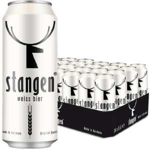 Упаковка пива Stangen Weiss Bier світле нефільтроване 4.9% 0.5 х 24 шт (4260556080093) краща модель в Ужгороді