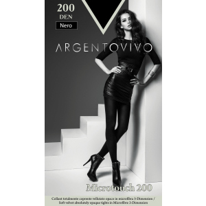 Колготки Argentovivo Microtouch 200 Den 3 р. Nero (8051403079096) ТОП в Ужгороді