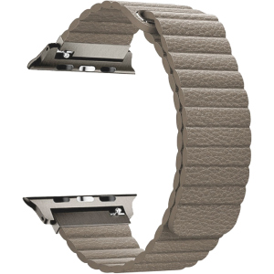 Ремінець Promate Lavish-42 для Apple Watch 42-44 мм 1/2/3/4/5/6/SE Beige (lavish-42.beige) краща модель в Ужгороді
