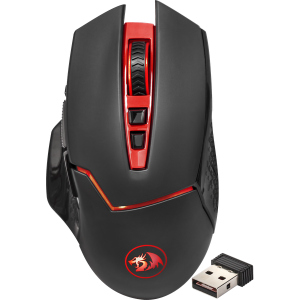 Миша Redragon Mirage IR Wireless Black/Red (74847) краща модель в Ужгороді