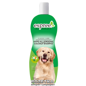 Шампунь Espree Hypo-Allergenic Coconut Shampoo гипоаллергенный очищение, восстановление, увлажнение шерсти 355 мл (e00020)
