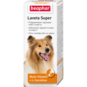 Жидкие витамины Beaphar Laveta Super for dogs для шерсти собак 50 мл (12554) (8711231125548) в Ужгороде