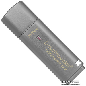 хорошая модель Kingston DataTraveler Locker+ G3 32GB (DTLPG3/32GB)