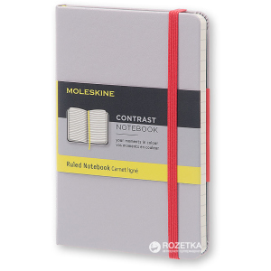 Нотатник Moleskine Contrast 9 х 14 см 192 сторінок у лінійку Айстра (8055002851398) ТОП в Ужгороді