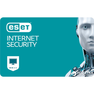 Антивірус ESET Internet Security (2 ПК) ліцензія на 1 рік Базова (електронний ключ в конверті) в Ужгороде