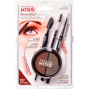 Набір для моделювання брів Kiss Beautiful Brow Kit (731509567311) краща модель в Ужгороді