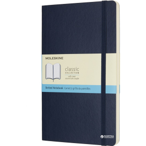 Нотатник Moleskine Classic 13 х 21 см 192 сторінки в крапку Сапфір М'яка обкладинка (8055002854764) надійний