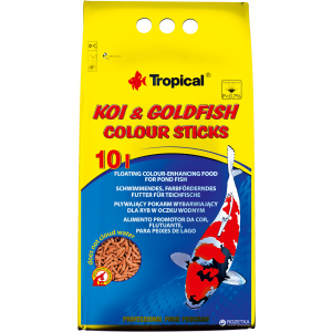 хорошая модель Корм Tropical Koi&Goldfish Colour Sticks для прудовых рыб в палочках 10 л (5900469406564)