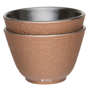 хороша модель Набір чашок для чаю BergHOFF Studio 100 мл 2 шт. Золотистий (1107223)