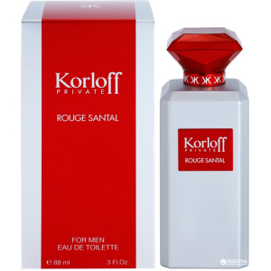 Туалетная вода для мужчин Korloff Private Rouge Santel 88 мл (3392865441546)