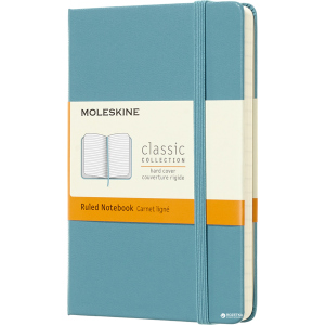 Нотатник Moleskine Classic 9 х 14 см 192 сторінки в лінійку Океанський синій (8058341715246) в Ужгороді