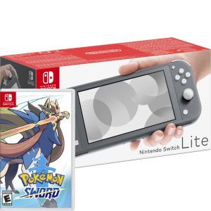 Ігрова консоль Nintendo Switch Lite Grey Bundle (гра Pokemon Sword) ТОП в Ужгороді