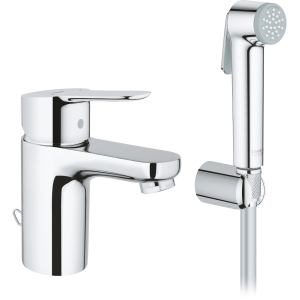 Змішувач для раковини GROHE BauEdge 23757000 з гігієнічним душем ТОП в Ужгороді