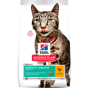 купити Сухий корм для кішок схильних до ожиріння Hill's Science Plan Feline Adult Perfect Weight з куркою - 1.5 кг (604085) (52742367309)