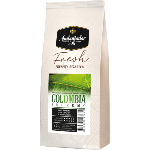 Кава у зернах Ambassador Fresh Colombia Supremo 1 кг (8719325127812) краща модель в Ужгороді