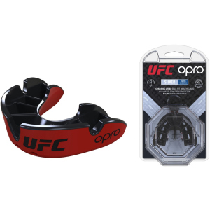 Капа OPRO Junior Silver UFC Hologram Red/Black (002265001) в Ужгороде
