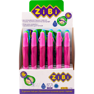 Набір кулькових ручок ZiBi Синіх для шульги 0.7 мм Корпус асорті 18 шт (ZB.2001-01) краща модель в Ужгороді