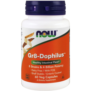 Пробіотики Now Foods Gr8-Dophilus 60 гелевих капсул (733739029126) в Ужгороді