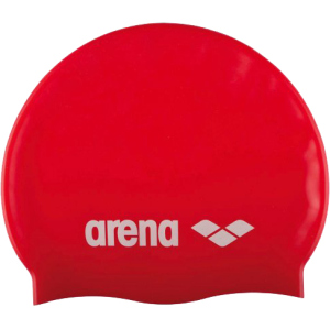 Шапочка для плавання Arena Classic Silicone 91662-044 Red-white (3468335686042) краща модель в Ужгороді