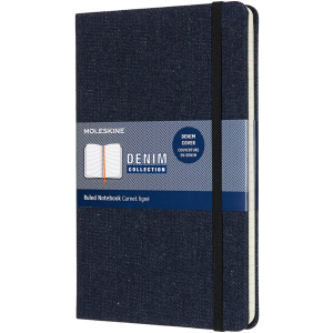 Записная книга Moleskine Denim 13 х 21 см 240 страниц в линейку Берлинская Лазурь (8058647626277) ТОП в Ужгороде