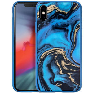 Панель Laut Mineral Glass для Apple iPhone X/Xs Blue (LAUT_IP18-S_MG_MBL) краща модель в Ужгороді