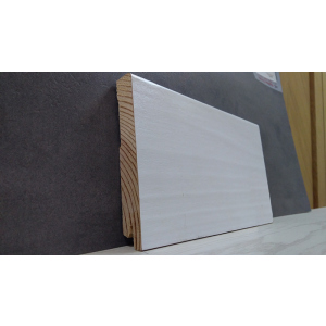 Плінтус дерев'яний шпонований Kluchuk White Plinth Модерн 120х19х2200 Білий KLW07 в Ужгороді