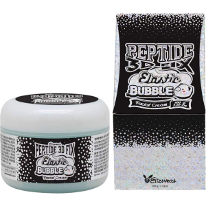 Омолаживающий пузырьковый крем для лица Elizavecca Peptide 3d Fix Elastic Bubble Facial Cream 100 г (8809624500062) в Ужгороде