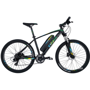 Електровелосипед TRINX E-Bike X1E 17 Matt-Black-Green-Blue (X1EMBGB) в Ужгороді