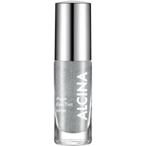 Тени для век Alcina Aqua Eye Tint жидкие silver 5 мл (4008666653420) ТОП в Ужгороде