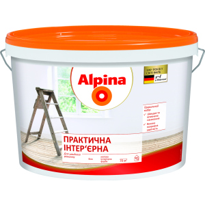 Краска интерьерная Alpina "Практичная" 3.5 кг Белая (930244) ТОП в Ужгороде