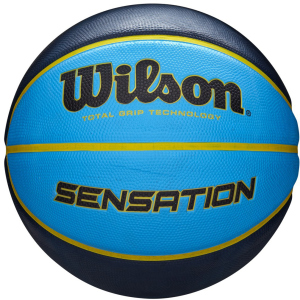 М'яч баскетбольний Wilson Sensation SR 295 Size 7 Orange/Blue (WTB9118XB0702)