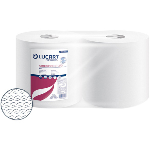 Бумажные полотенца Lucart Airtech Select 370 1 слой 370 отрывов 2 рулона (851255) ТОП в Ужгороде