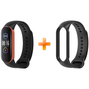 Xiaomi Mi Band 5 MiJobs Dual Color Black/Orange (MJ5-DSS005BO) лучшая модель в Ужгороде