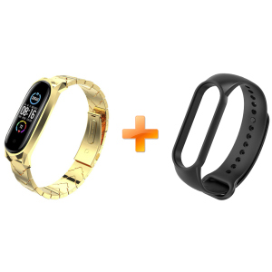 Xiaomi Mi Band 5 MiJobs Metal V-shape Gold (MJ5-VMS005G) ТОП в Ужгороді