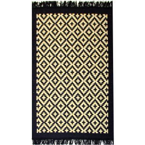 Килим IzziHome Lara LR01 Siyah Sari 80 x 125 (2200000552365) краща модель в Ужгороді