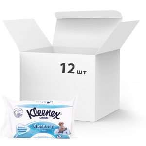 Упаковка вологого туалетного паперу Kleenex CleanCare листовий (змінний блок) 12 пачок по 42 шт (5029053019086) (5029054035351) в Ужгороді