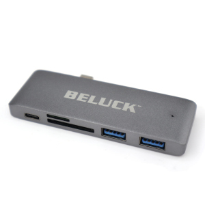 USB hub картридер 5 в 1 Beluck Type-C / USB 3.0 / SD / MicroSD BeluckHub лучшая модель в Ужгороде